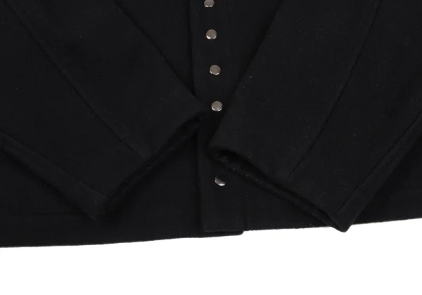 Y's Wool Blend Snap Collarless Jacket K-172468_008