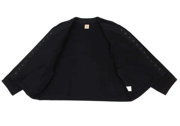 Y's Wool Blend Snap Collarless Jacket K-172468_012