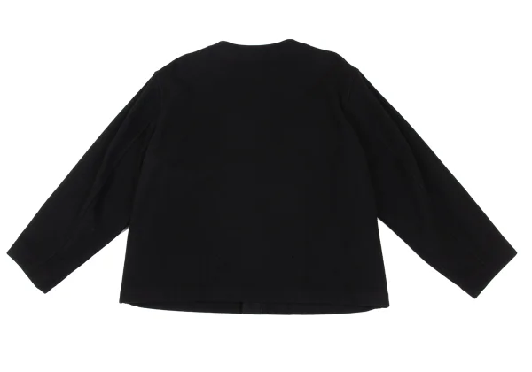 Y's Wool Blend Snap Collarless Jacket K-172468_013