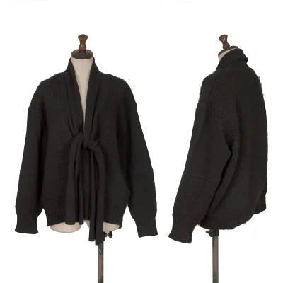 Yohji Yamamoto×THE GINZA STORY Sleeve Re-knitting Stole Neck Knit Sweater