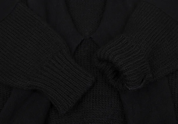 Yohji Yamamoto×THE GINZA STORY Sleeve Re-knitting Stole Neck Knit Sweater K-172469_008