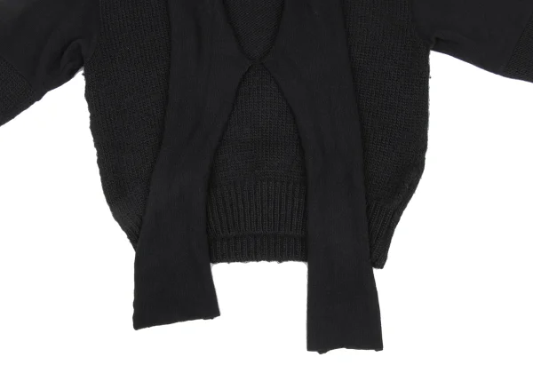 Yohji Yamamoto×THE GINZA STORY Sleeve Re-knitting Stole Neck Knit Sweater K-172469_009