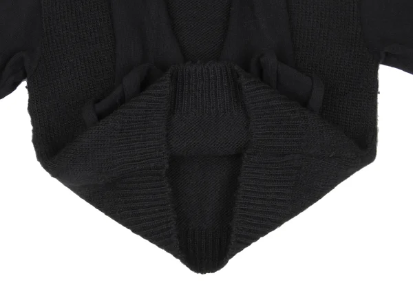 Yohji Yamamoto×THE GINZA STORY Sleeve Re-knitting Stole Neck Knit Sweater K-172469_011