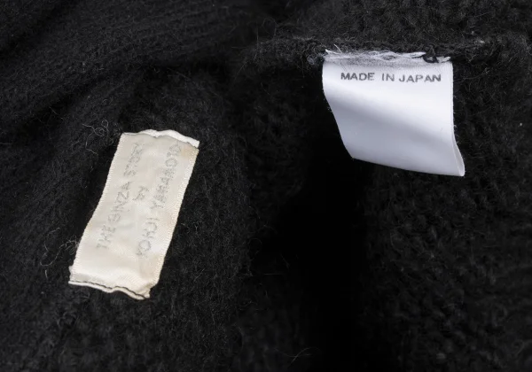 Yohji Yamamoto×THE GINZA STORY Sleeve Re-knitting Stole Neck Knit Sweater K-172469_014