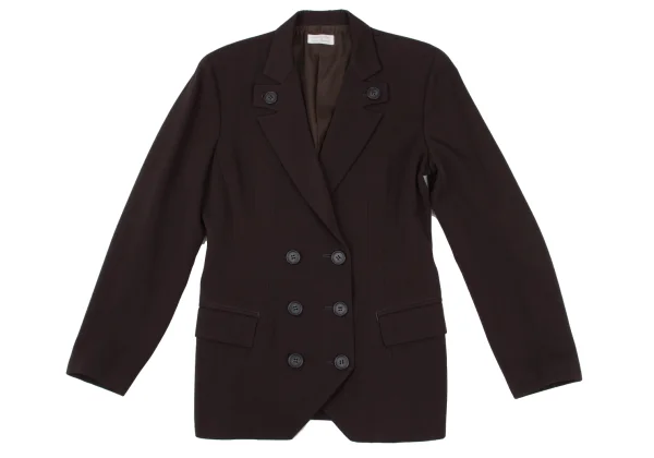 Yohji Yamamoto×THE GINZA STORY Wool Lapel Design Double Jacket K-172470_002
