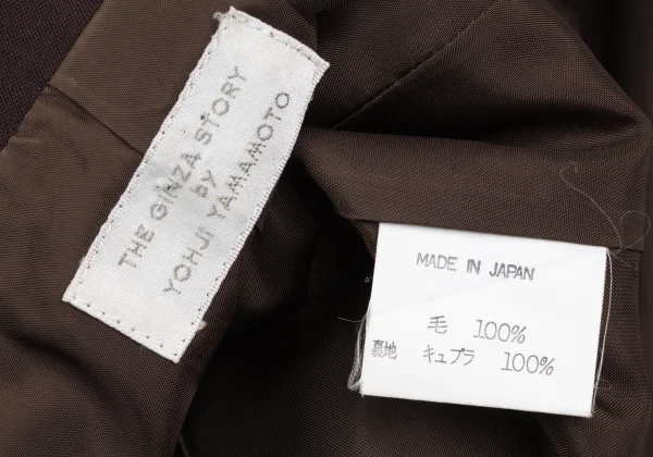 Yohji Yamamoto×THE GINZA STORY Wool Lapel Design Double Jacket K-172470_019