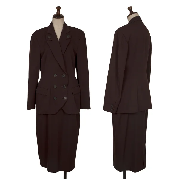 Yohji Yamamoto×THE GINZA STORY Wool Back Slit Skirt K-172471_013