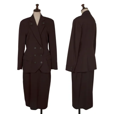 Yohji Yamamoto×THE GINZA STORY Wool Lapel Design Jacket & Skirt