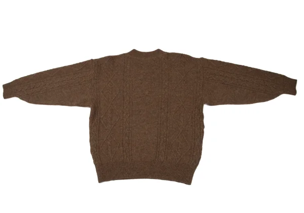 KENZO Floral Jacquard Cable Knit Sweater K-172473_010