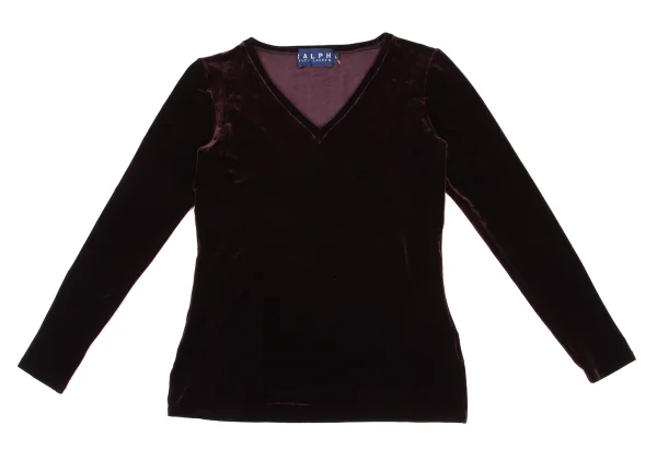 Ralph Lauren Velour V-neck Top K-172474_002