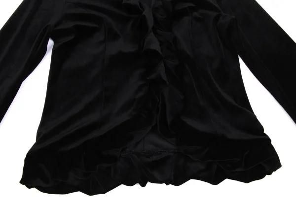 NARACAMICIE Ruffled Velour Blouse K-172475_008