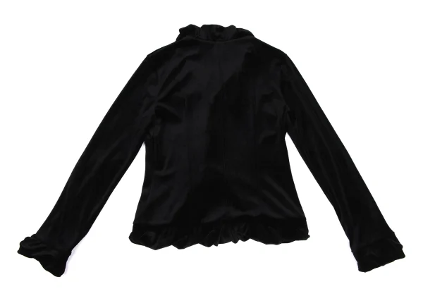 NARACAMICIE Ruffled Velour Blouse K-172475_011