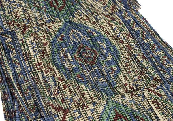 PLEATS PLEASE Persian Pattern Fringe Sleeveless Tunic K-172477_007