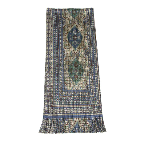 PLEATS PLEASE Persian Pattern Fringe Skirt K-172478_002