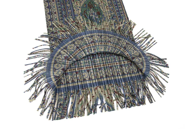 PLEATS PLEASE Persian Pattern Fringe Skirt K-172478_007