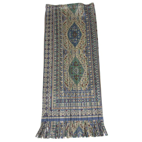 PLEATS PLEASE Persian Pattern Fringe Skirt K-172478_008