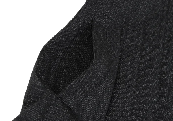 PLEATS PLEASE Poly Cotton Pleats Short Hooded Coat K-172482_011