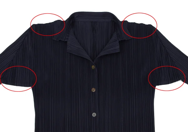 PLEATS PLEASE Pleats Open Collar Shirt K-172487_003
