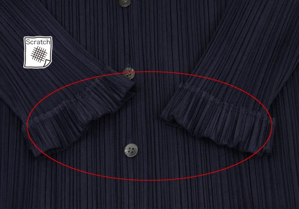 PLEATS PLEASE Pleats Open Collar Shirt K-172487_011