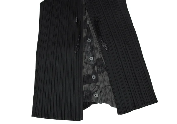 PLEATS PLEASE Kitchen Tool Print Layered Design Top K-172490_009