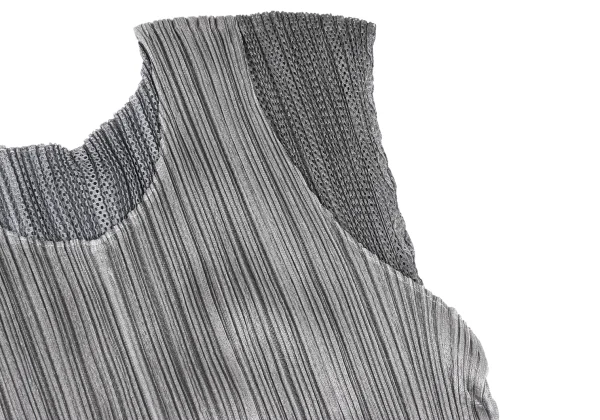 PLEATS PLEASE Drawstring Mesh Layered Design Top K-172491_005