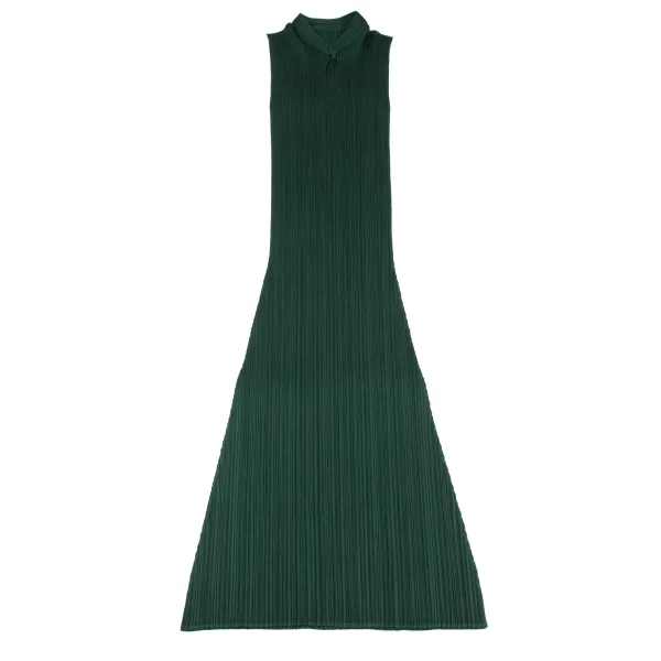 PLEATS PLEASE Chinese Buttons Sleeveless Dress K-172493_002