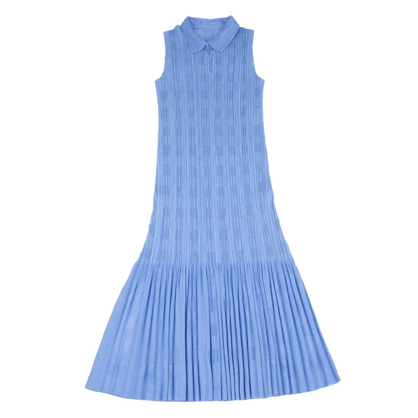 PLEATS PLEASE Mesh Check Pleats Flare Dress K-172494_002