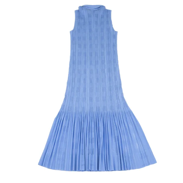 PLEATS PLEASE Mesh Check Pleats Flare Dress K-172494_010