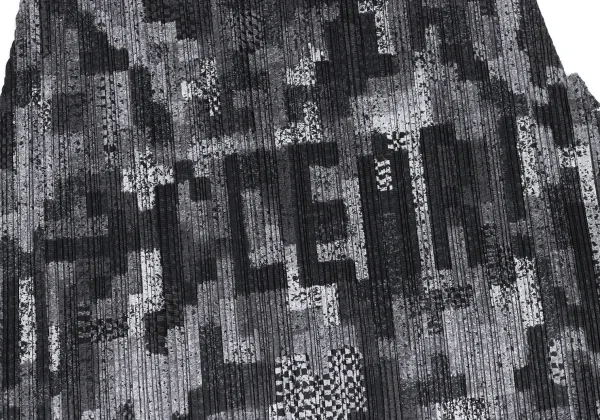 PLEATS PLEASE Cutting Design Mosaic Print Sleeveless Dress K-172497_011