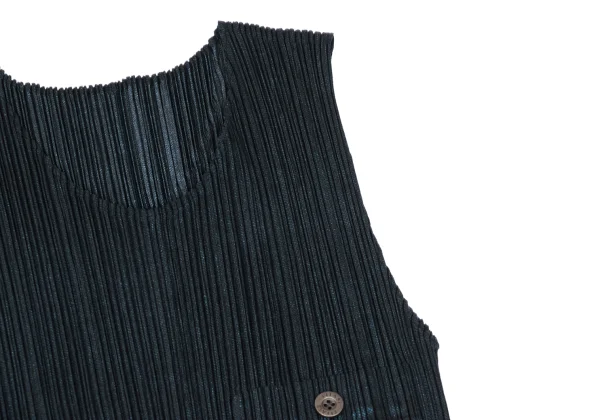 PLEATS PLEASE Transfer Print Patch Pocket Sleeveless Dress K-172498_005