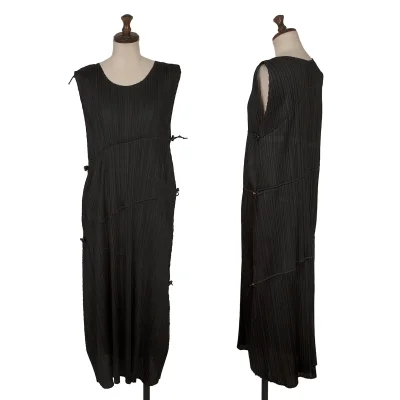PLEATS PLEASE Drawcord Design Sleeveless Dress