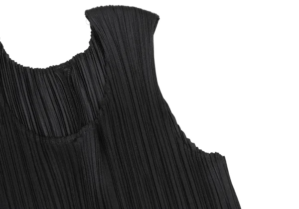 PLEATS PLEASE Mesh Ruffle Hem Sleeveless Dress K-172500_005