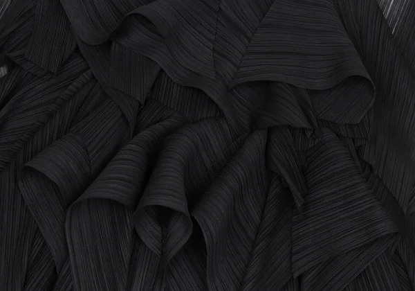 PLEATS PLEASE Mesh Ruffle Hem Sleeveless Dress K-172500_007