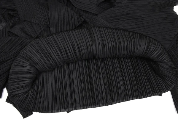 PLEATS PLEASE Mesh Ruffle Hem Sleeveless Dress K-172500_009