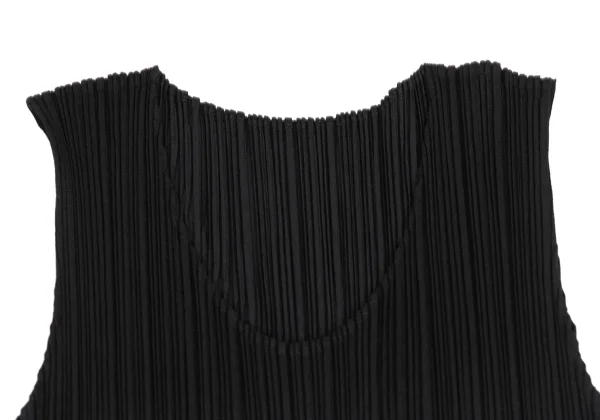 PLEATS PLEASE Side Slit Sleeveless Dress K-172502_004