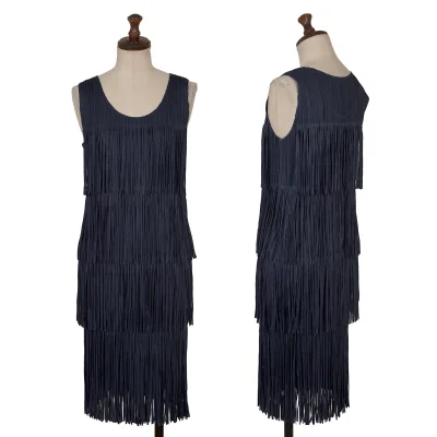 PLEATS PLEASE Fringe Design Sleeveless Dress