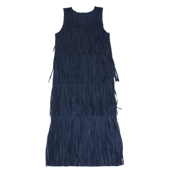 PLEATS PLEASE Fringe Design Sleeveless Dress K-172503_002