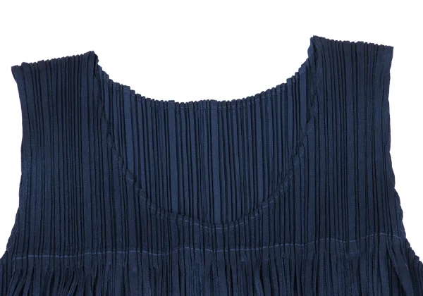 PLEATS PLEASE Fringe Design Sleeveless Dress K-172503_004