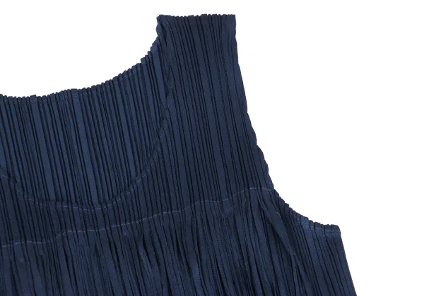 PLEATS PLEASE Fringe Design Sleeveless Dress K-172503_005
