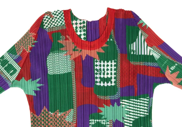 PLEATS PLEASE Graphic Print T-shirt K-172510_003