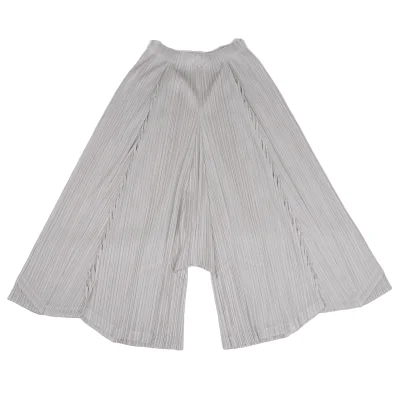 PLEATS PLEASE Cutting Design Wide Dropped Crotch Pants