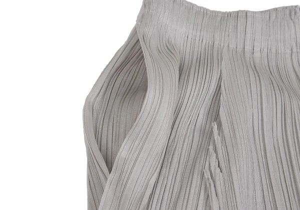 PLEATS PLEASE Cutting Design Wide Dropped Crotch Pants K-172514_003