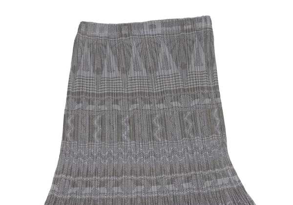 PLEATS PLEASE Geometric Mesh Pleats Skirt K-172515_003