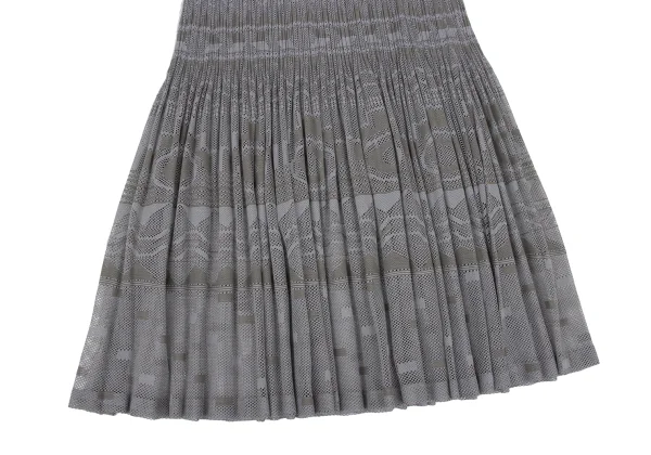 PLEATS PLEASE Geometric Mesh Pleats Skirt K-172515_005