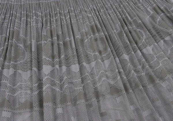 PLEATS PLEASE Geometric Mesh Pleats Skirt K-172515_009