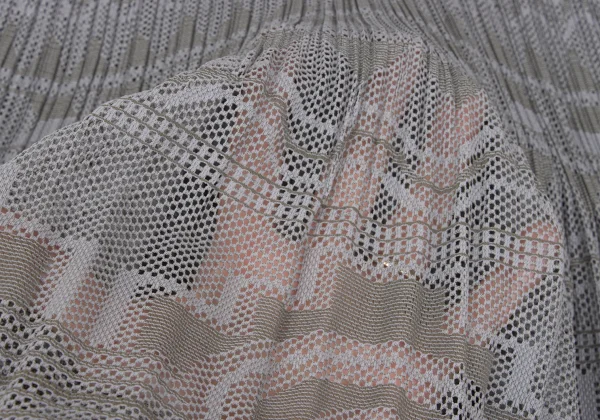 PLEATS PLEASE Geometric Mesh Pleats Skirt K-172515_010
