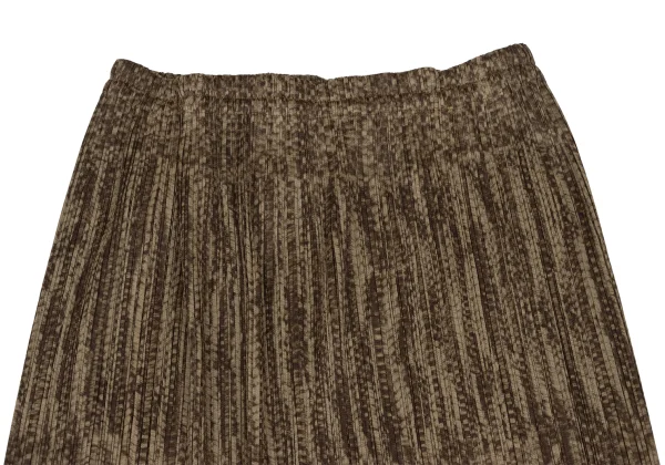 PLEATS PLEASE Cable Knit Print Skirt K-172516_003