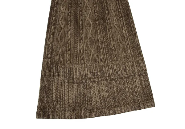 PLEATS PLEASE Cable Knit Print Skirt K-172516_005