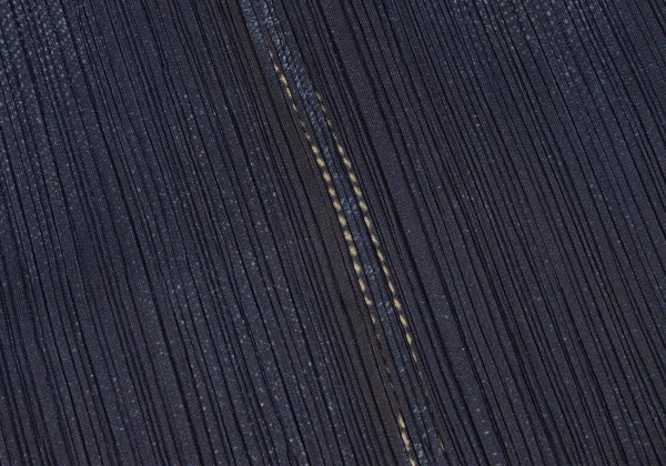 PLEATS PLEASE Denim Transfer Print Hem Cutting Skirt K-172518_009