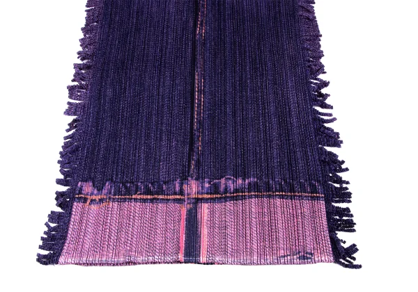 PLEATS PLEASE Transfer Print Side Fringe Skirt K-172519_008